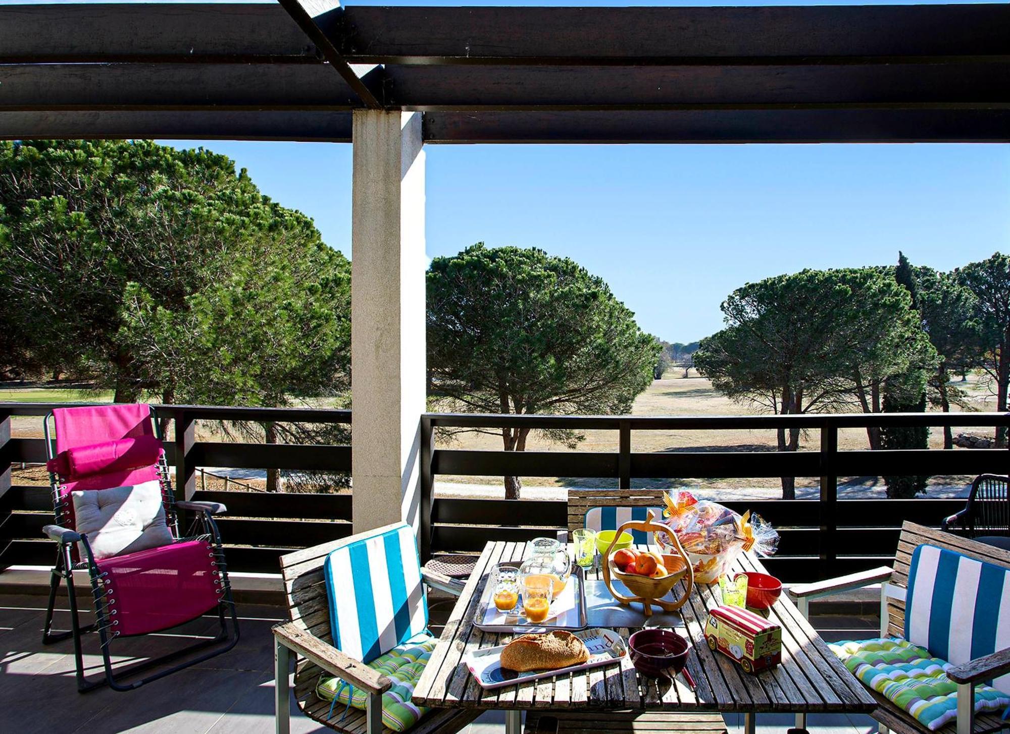 Vert Paradis - Vue Apaisante Sur Golf, Pins Parasols, 2E Etage - 80 M2 Dont Terrasse Avec Pergola, 2 Chambres, 3Et Iles, 3 Clim, Wifi - Piscine, Parking Et Park A Velos, Ascenseur - En Option Linge, Menage - Pistes Cyclables, Mer A Proximite Saint-Cyprien Kültér fotó