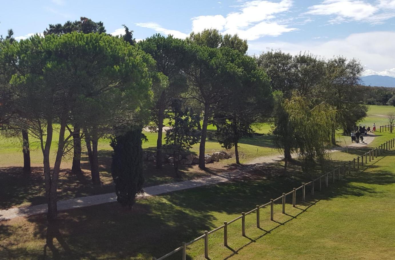 Vert Paradis - Vue Apaisante Sur Golf, Pins Parasols, 2E Etage - 80 M2 Dont Terrasse Avec Pergola, 2 Chambres, 3Et Iles, 3 Clim, Wifi - Piscine, Parking Et Park A Velos, Ascenseur - En Option Linge, Menage - Pistes Cyclables, Mer A Proximite Saint-Cyprien Kültér fotó